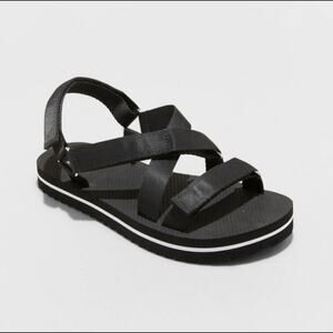 Shade & Shore Water Sandals Womens Size 7 June Sport Black NWT SZ 7 shoes vacay